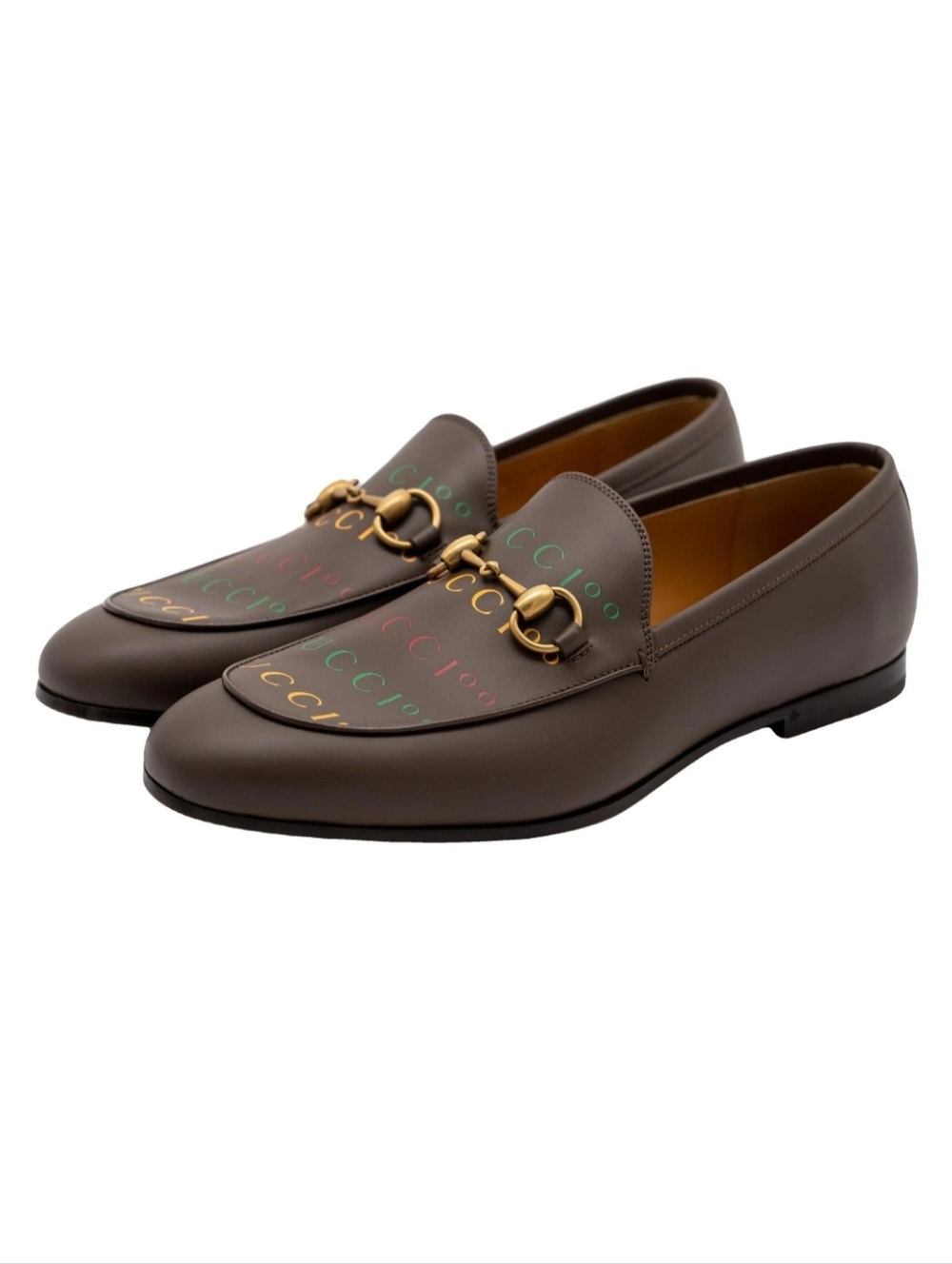 $1020 Gucci Jordaan 100 Anniversary Horsebit Loafer Brown UK 7 US 7.5 EU 41.5